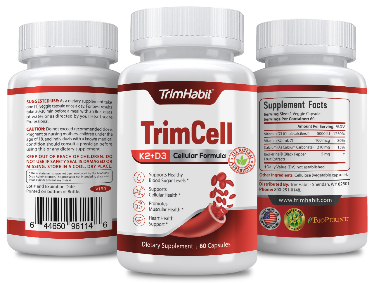 TrimCell K2+D3 Cellular Formula