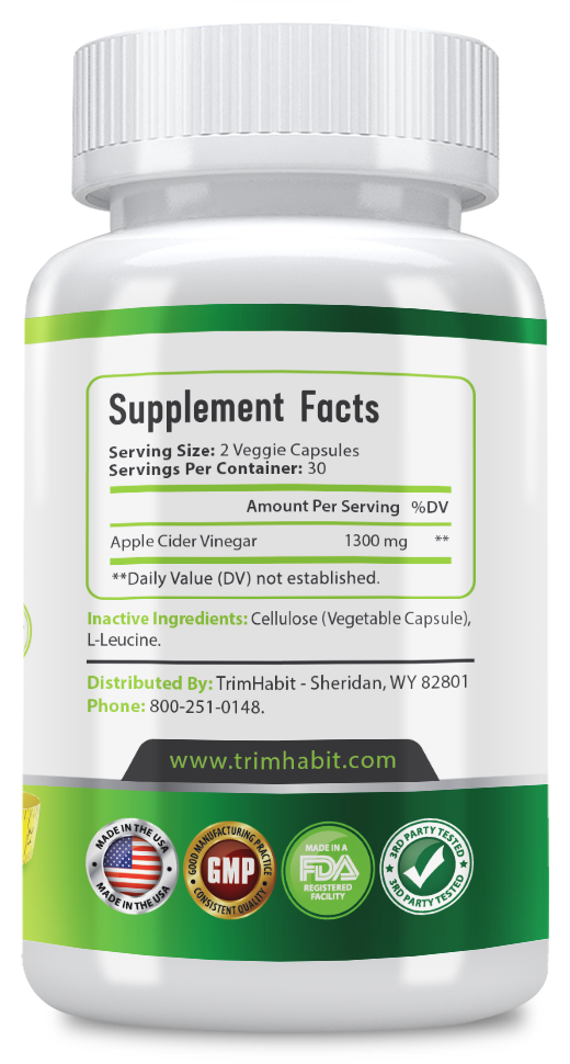 TrimHabit Apple Cider Vinegar Capsules